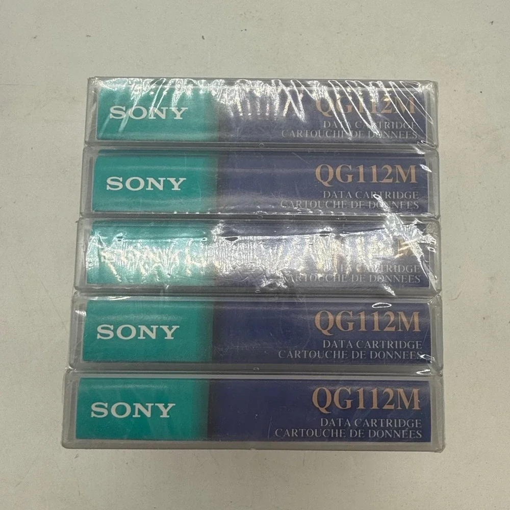 Sony QG112M 8mm Data Cartridge 2.5GB 5.0GB Computer Grade Tape 5 Pack Sealed‎